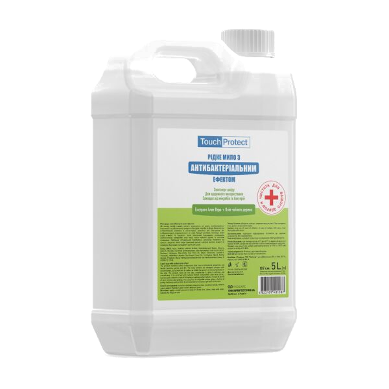 Мило рідке Touch Protect (4823109401587) з антибактеріальним ефектом, 5 л